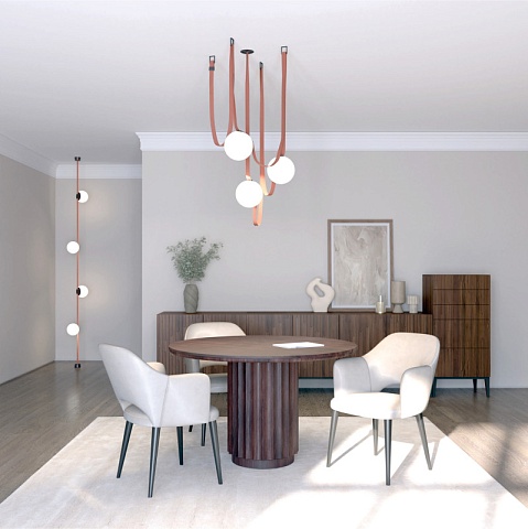 Denkirs DK5551-BK Трековый светильник Belty Orb со светодиодом d150mm H147mm 48V 10W 120° 3000K IP20 черный пластик