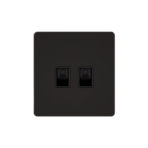 Systeme Electric Systeme Infinity Полярная ночь Розетка информационная RJ-45 кат.5e 2-я