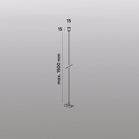Denkirs TR2126-WH Механический подвес, для трека SMART, серия Base, IP20, 1.5м, белый, алюминий