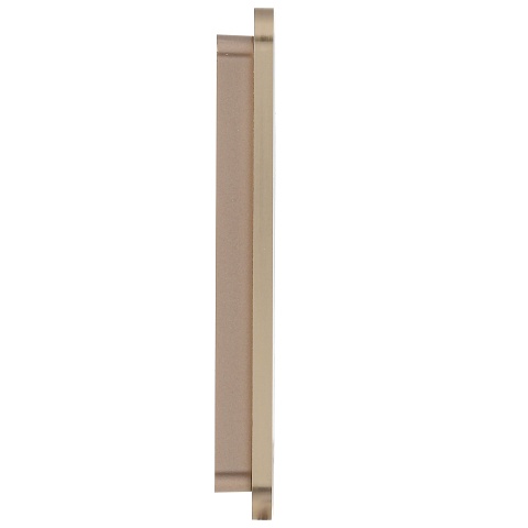 IEK BRITE DECOR Шампань металл скругл.угол Рамка 1-м РУ-1-1-Бр RE AL
