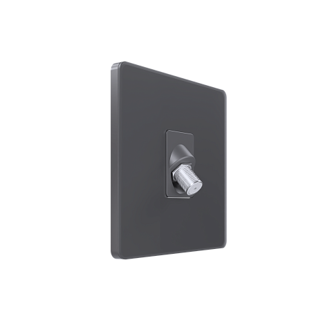 Systeme Electric Systeme Infinity Вулканический пепел Розетка телевизионная TV/FM/SAT 5-2400MГц