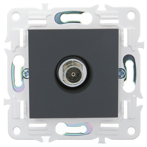 IEK SKANDY Графит Розетка TV оконечная SK-A12G