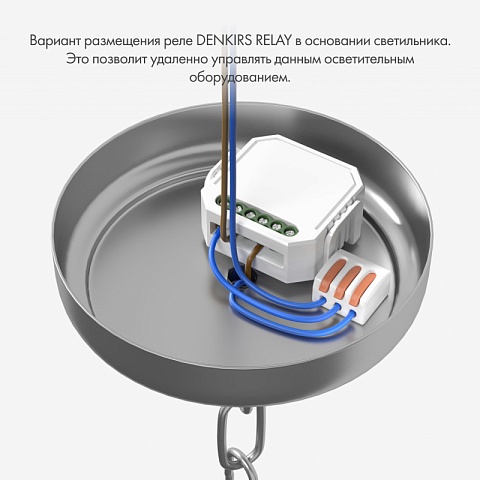 Denkirs RL1001-SM/1 Одноканальное Wi-Fi реле-выключатель 1 x 2300 Вт / 250 Вт для LED