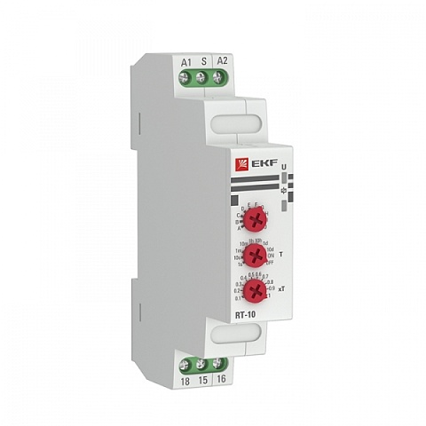 EKF PROxima Реле времени (10 устанавл. функц.) RT-10 12-240В