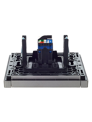 IEK FORTE&PIANO Сталь Розетка комп. RJ45 кат.6 FP531