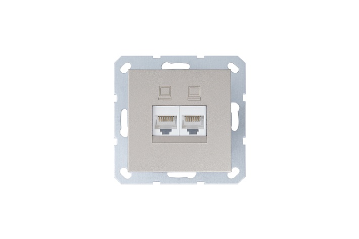 Jasmart G Шампань Розетка RJ45 2-ая