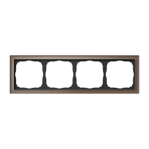 Systeme Electric ArtGallery Pure Органическое стекло Мокко Рамка 4-ая