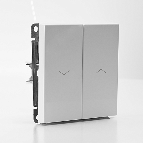 Systeme Electric ArtGallery Белый Выключатель 2-клавишный для жалюзи, 2х сх.4, 10А, механизм, быстрозажим. клем.