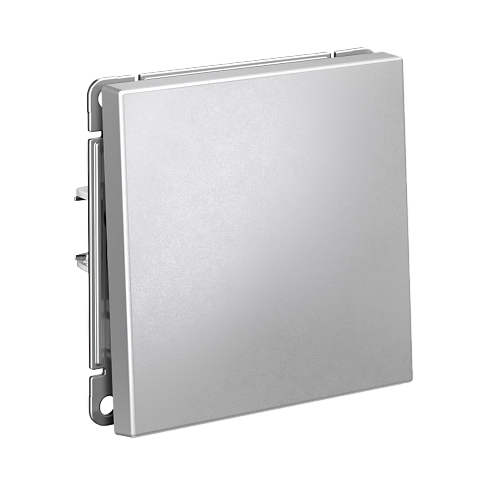 Systeme Electric ArtGallery Алюминий Выключатель 1-клавишный кнопочный, 10А, механизм