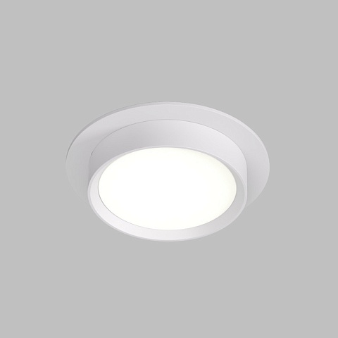 Denkirs DK2090-WH Встраиваемый светильник FLAT, IP 20, до 15 Вт, GX53, LED, белый, алюминий
