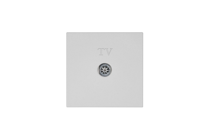 Jasmart FD Матовый тауп (soft touch) Розетка TV Φ9.5mm оконечная