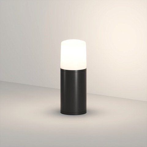 Denkirs DK9743-BK Ландшафтный уличный светильник NORD, IP65, 1хE27 LED, до 18 Вт, черный, алюминий