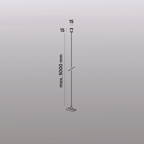 Denkirs TR2127-WH Механический подвес, для трека SMART, серия Base, IP20, 5м, белый, алюминий