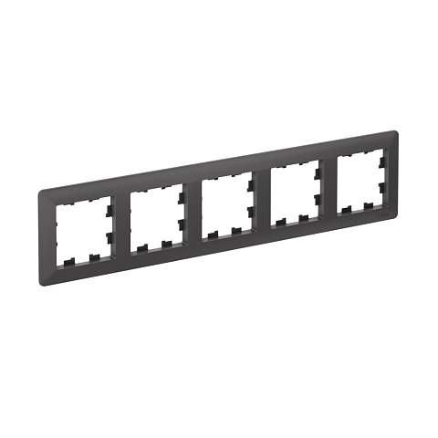 Systeme Electric AtlasDesign Air Базальт/дымчатый черный Рамка 5-ая