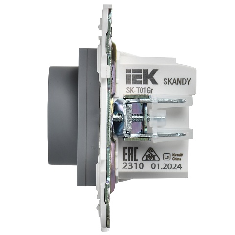 IEK SKANDY Серый Термостат электронный с индикацией SK-T01Gr