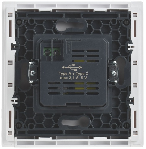 IEK FORTE&PIANO Белый Розетка USB A+C 3,1А FP250