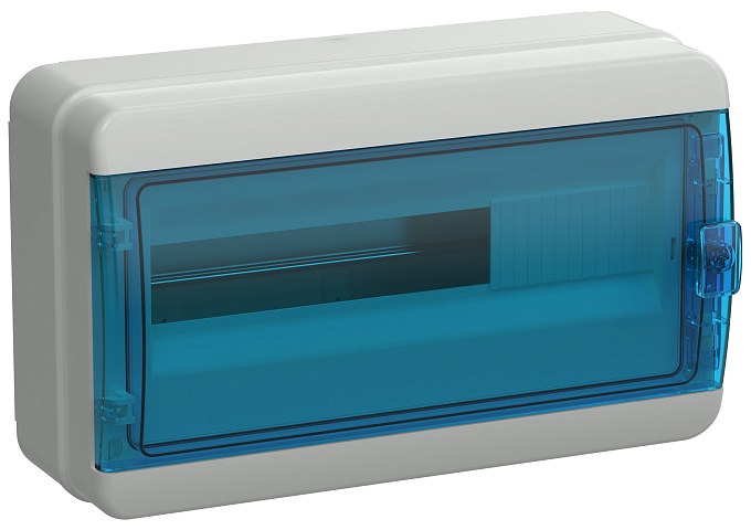 IEK TEKFOR Корпус пласт. КМПн-18 IP65 син. прозр. дверь