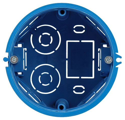 ЭРА Коробка установочная KUT-68-45-blue синяя 68х45мм для твердых стен саморезы IP20