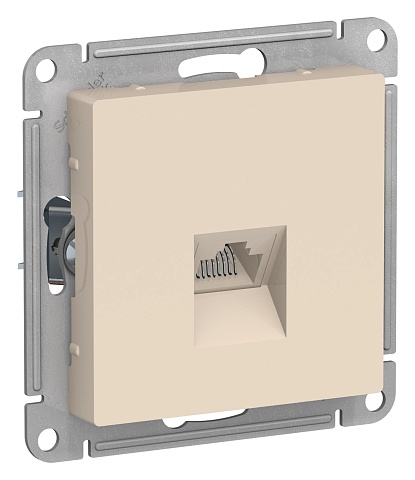 SE AtlasDesign Беж Розетка компьютерная RJ45, механизм