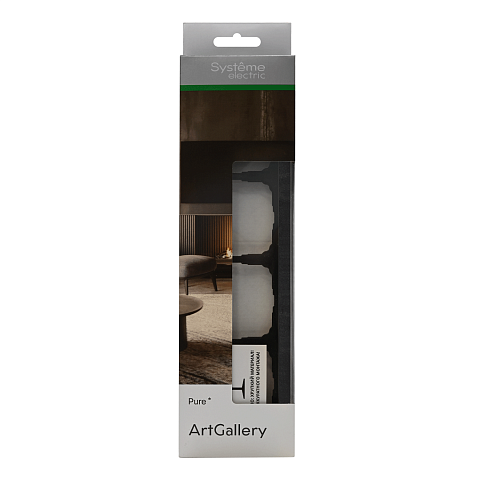 Systeme Electric ArtGallery Pure Камень Оникс Рамка 4-ая