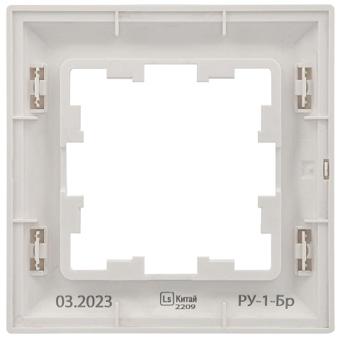 IEK BRITE DECOR Белый 3D-форма Рамка 1-м РУ-1-Бр