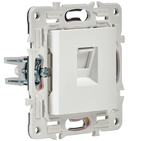 IEK SKANDY Арктический белый Розетка компьютерная RJ45 кат.5E SK-K01W