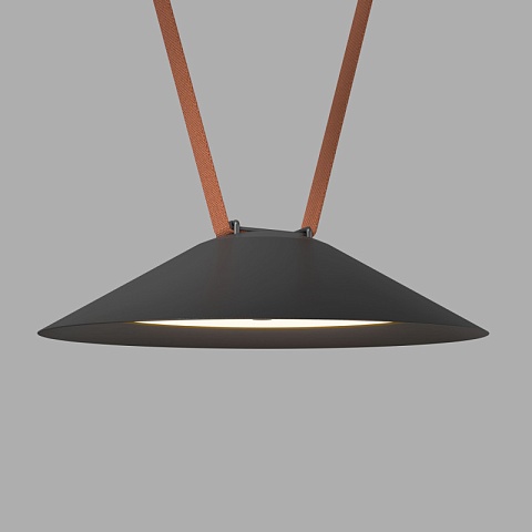 Denkirs DK5565-BK Трековый светильник Belty Flow со светодиодом d300mm H71mm 48V 12W 120° 3000K IP20 черный алюминий