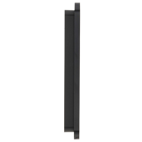 IEK BRITE DECOR Черный/алюм металл. скругл.угол Рамка 1-м РУ-1-1-Бр RE AL