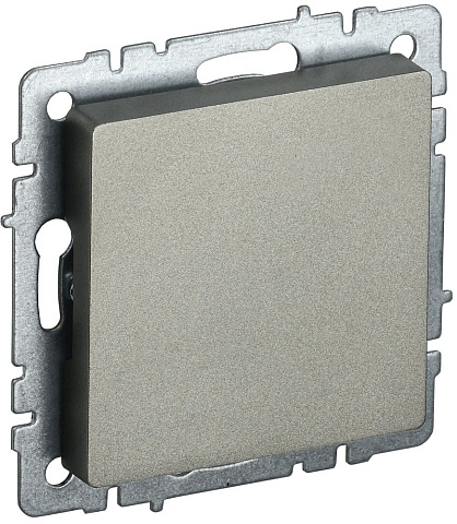 IEK BRITE BASE Шампань Заглушка c суппортом МЗ10-БрШ