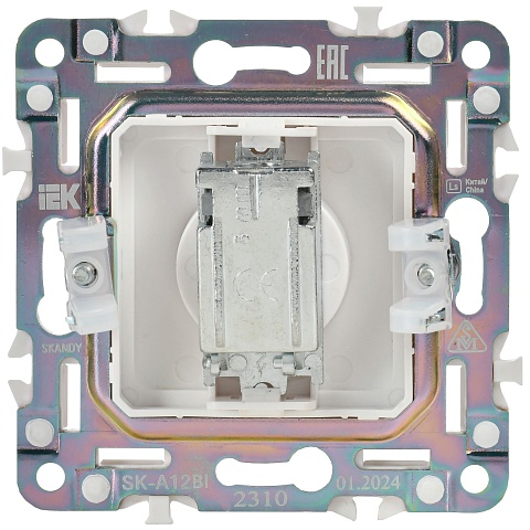 IEK SKANDY Черный Розетка TV оконечная SK-A12Bl