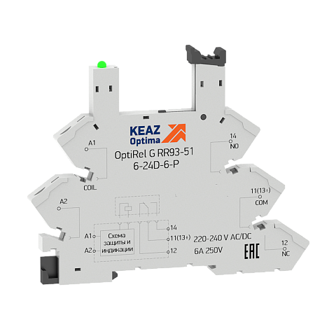 КЭАЗ Розетка для реле OptiRel G RR93-51-220-240U-6-P