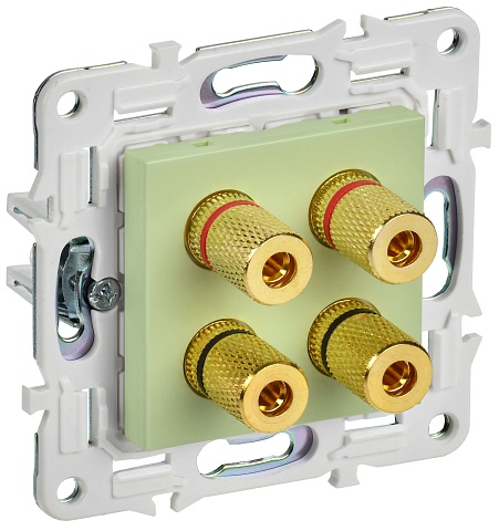 IEK SKANDY Мятный Аудиорозетка 4-ая SK-A01G