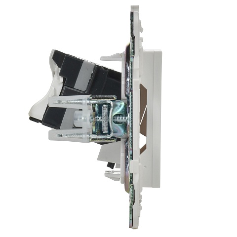 IEK SKANDY Арктический белый Розетка компьютерная RJ45 кат.5E SK-K01W
