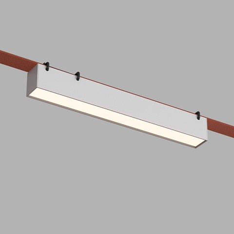 Denkirs DK5575-WH Трековый светильник Belty Linear со светодиодом L323mm H45mm 48V 12W 120° 3000K IP20 белый алюминий