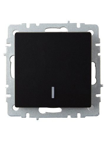IEK BRITE BASE Черный Выключ. 1-кл. прох. с инд. 10А ВС10-1-7-БрЧ