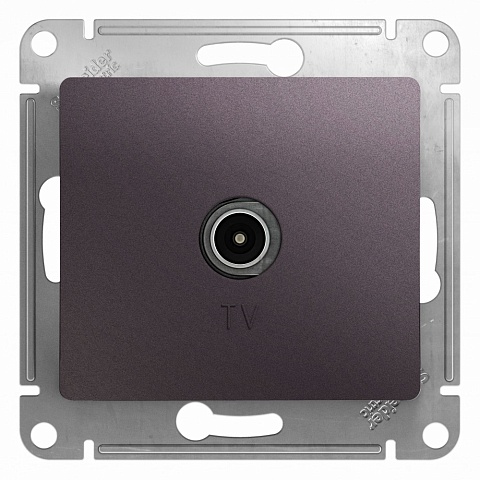 SE Glossa Сиреневый туман Розетка TV проходная 4DB