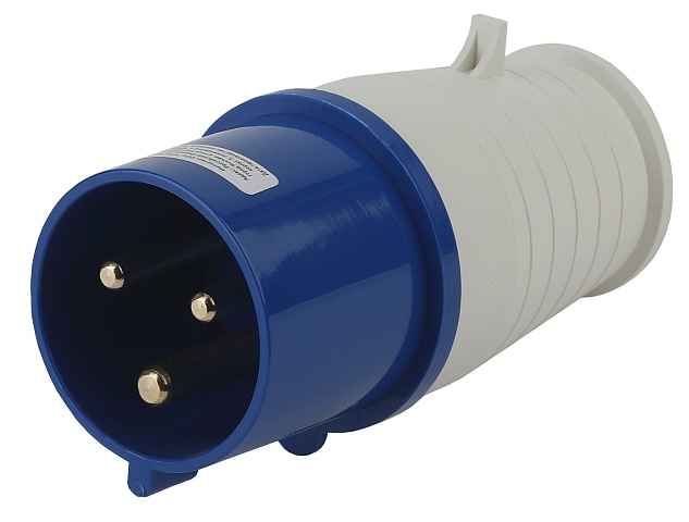ЭРА Вилка V-32-2P-PE-IP44 переносная 023 2Р+РЕ 32А 220В IP44