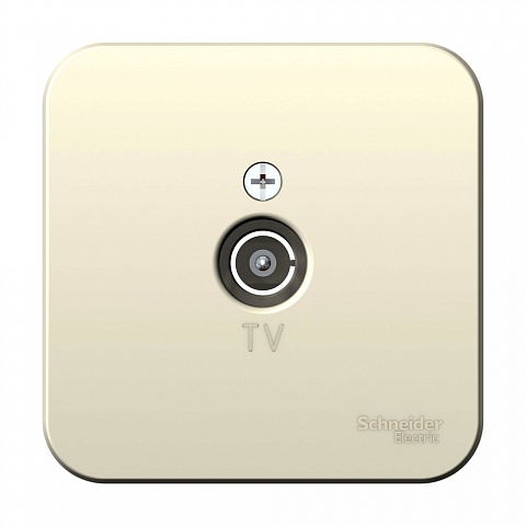 SE Blanca наруж Молочная Розетка TV, изолир. пластина