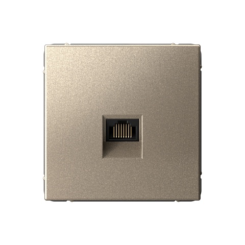 Systeme Electric ArtGallery Шампань Розетка компьютерная RJ45, кат. 6A, механизм