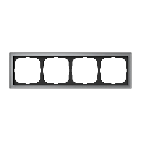Systeme Electric ArtGallery Pure Органическое стекло Алюминий Рамка 4-ая