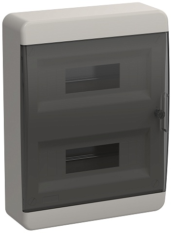 IEK TEKFOR Корпус пласт. ЩРН-П-24 IP41 черн. прозр. дверь