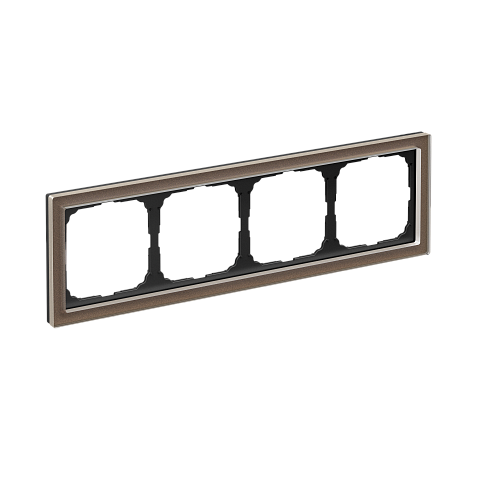 Systeme Electric ArtGallery Pure Органическое стекло Мокко Рамка 4-ая