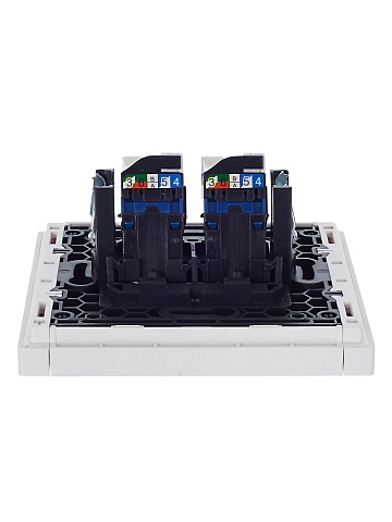 IEK FORTE&PIANO Белый Розетка комп. 2-ая RJ45 кат.6 FP234