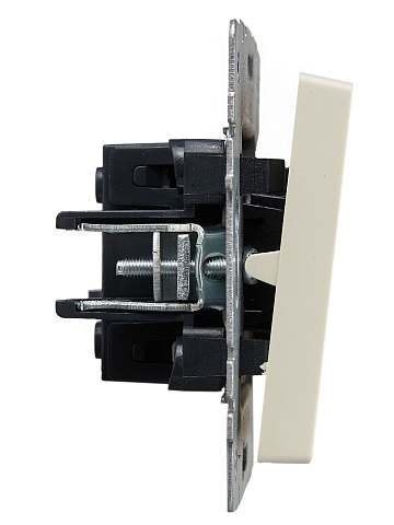 IEK BRITE Выключатель 1-клавишный с индикацией 10А ВС10-1-1-БрКр бежевый