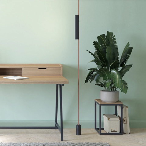 Denkirs DK5575-BK Трековый светильник Belty Linear со светодиодом L323mm H45mm 48V 12W 120° 3000K IP20 черный алюминий