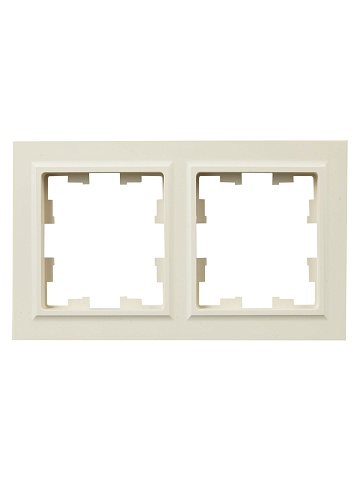 IEK BRITE Рамка 2-местная IP44 РУ-2-БрКр-44 бежевый
