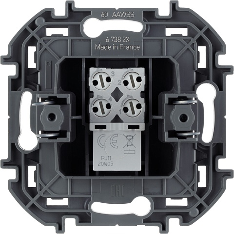 Legrand INSPIRIA Белый Телефонная розетка RJ11