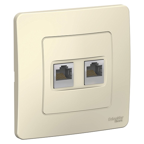 SE Blanca внутр Молочная Розетка 2-ая компьютерная RJ45