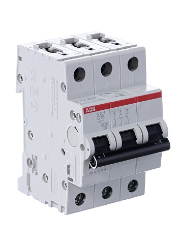 ABB S203 C16 Выключатель автоматический 3-полюсной