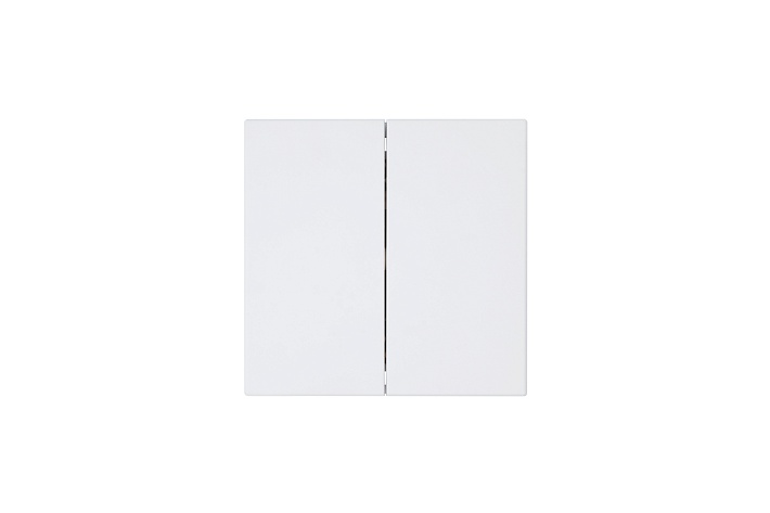 Jasmart FD Матовый белый (soft touch) Выключатель 2-кл 10A 250V~
